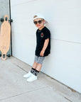 Blackout Camo Kids and Family Socks | Camo Crew Socks