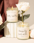 Happily Ever After Soy Candle - Clear Jar - 9 oz (Palo Santo Patchouli)