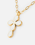 Eternal Light Cross Paperclip Chain Necklace