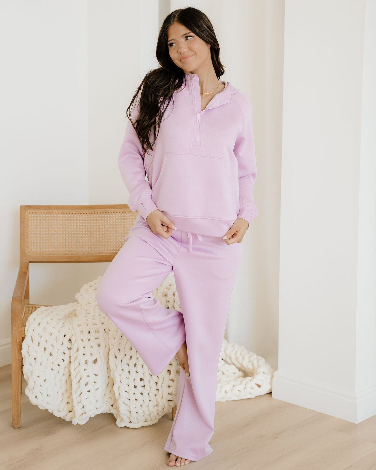 Harlow Half-Zip Hoodie &amp; Pants Lounge Set