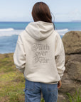 Faith Over Fear Taupe Unisex Hoodie | Faith Based Boutique Hoodie