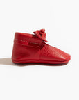 Fire Engine Knotted Bow Baby Shoe