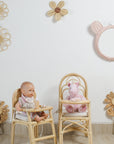 Sweet Bloom Rattan Flower Wall Art – Cute Boho Nursery & Girls Room Decor