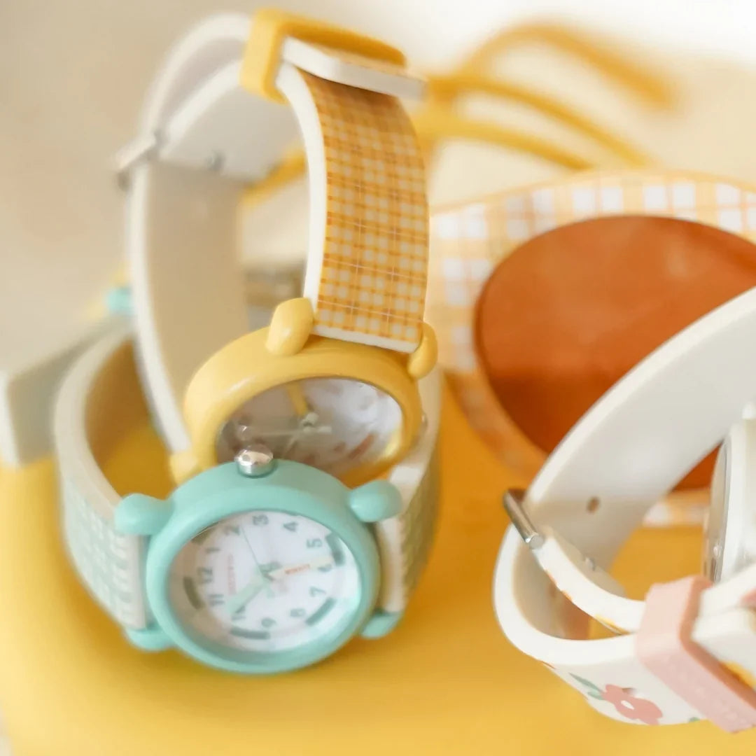 Classic Learning Watch Silicone Stainless Steel Fern Plaid