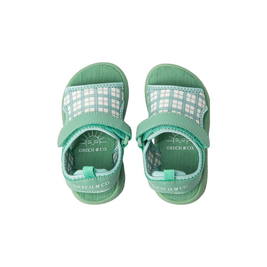 Play Sandal Fern Plaid Kids Water Friendly Sandals