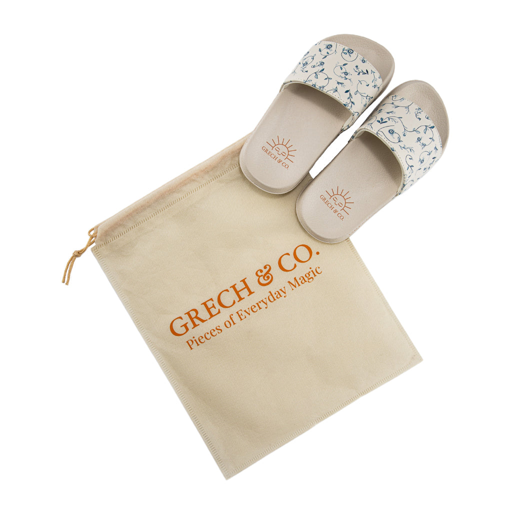 Slide Sandal Fern Plaid Kids Summer Sandals
