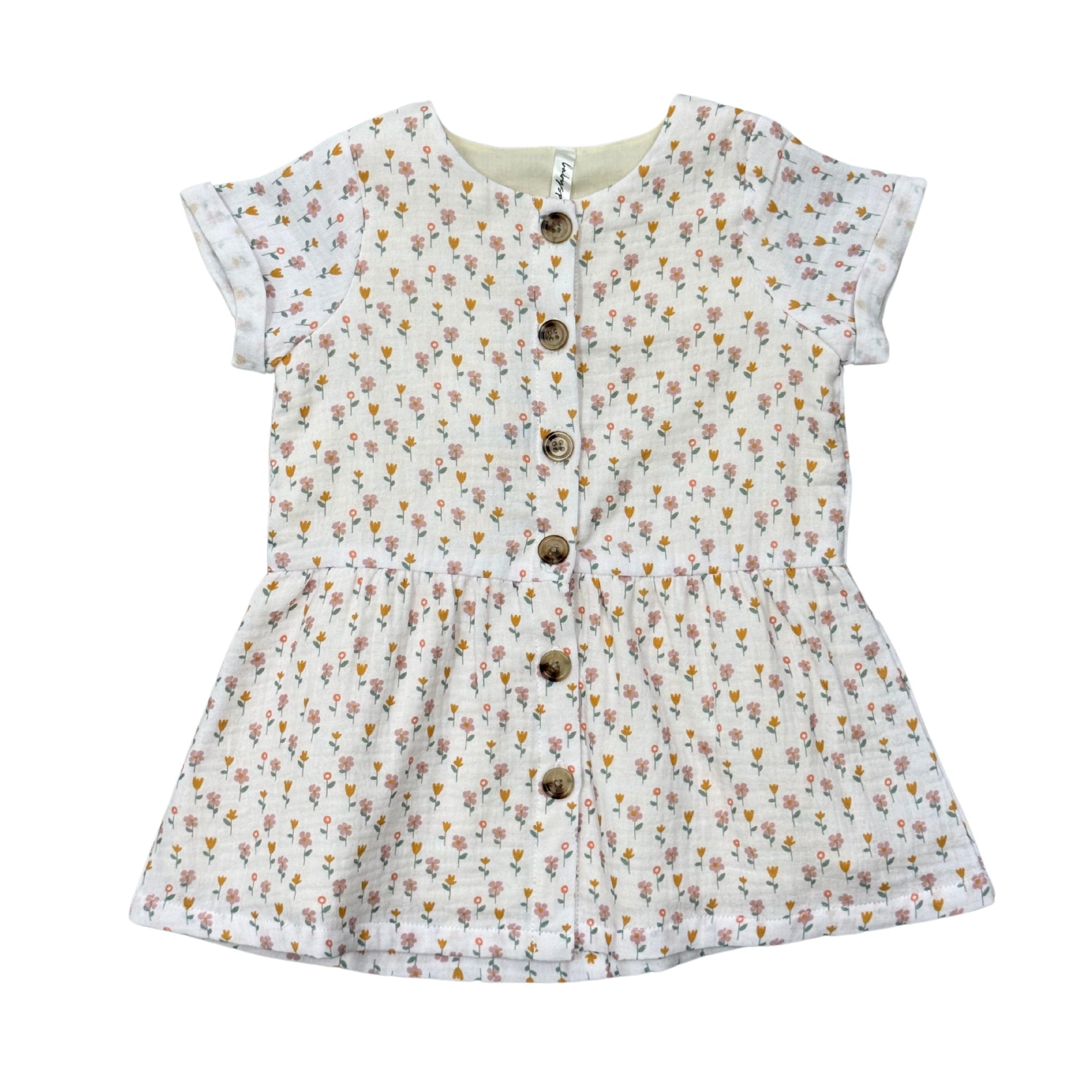 Gauze Button Dress