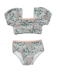 Girl's Puff Sleeve Swimsuit