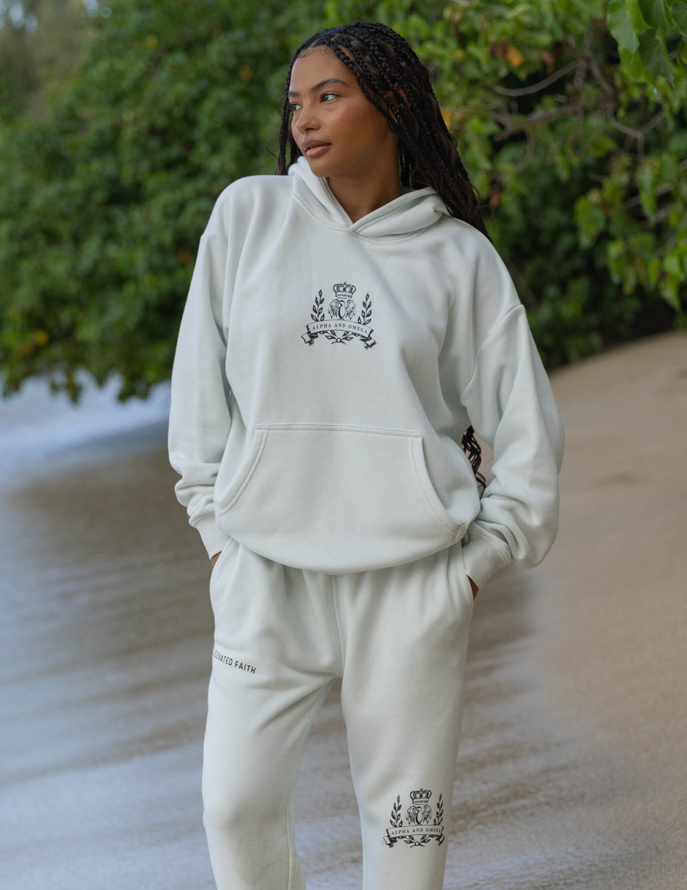 God First Unisex Sweatpants | Relaxed Christian Fleece Joggers