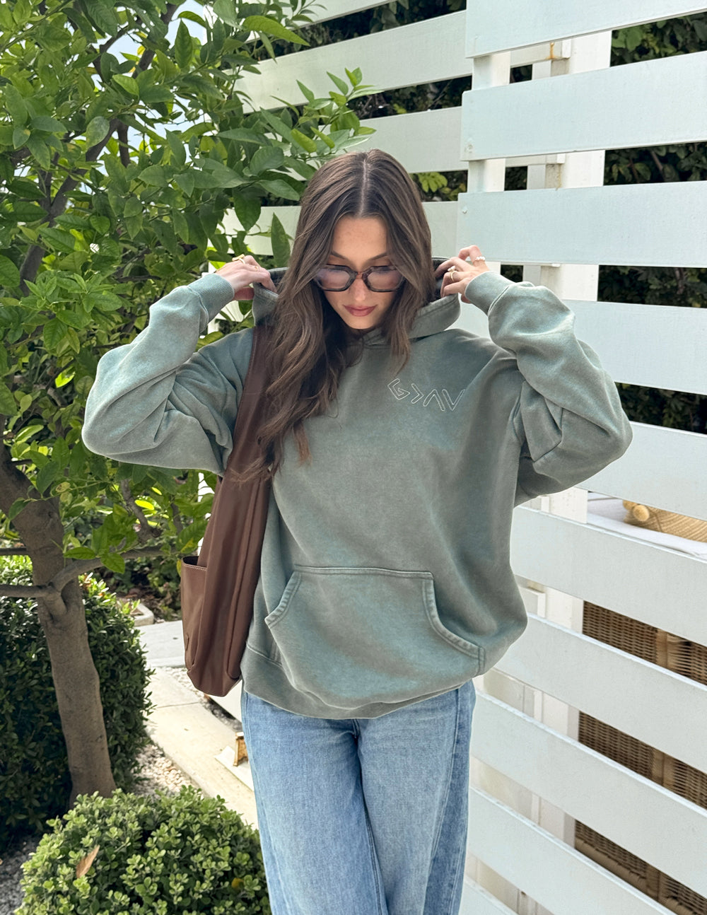 God Is Greater Moss Green Unisex Hoodie