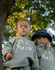 God Made Me Kids Hoodie – Millstone Grey