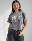 God of Miracles Women’s Cropped Tee – Grey Mist