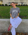 God of Miracles Women’s Cropped Tee – Grey Mist