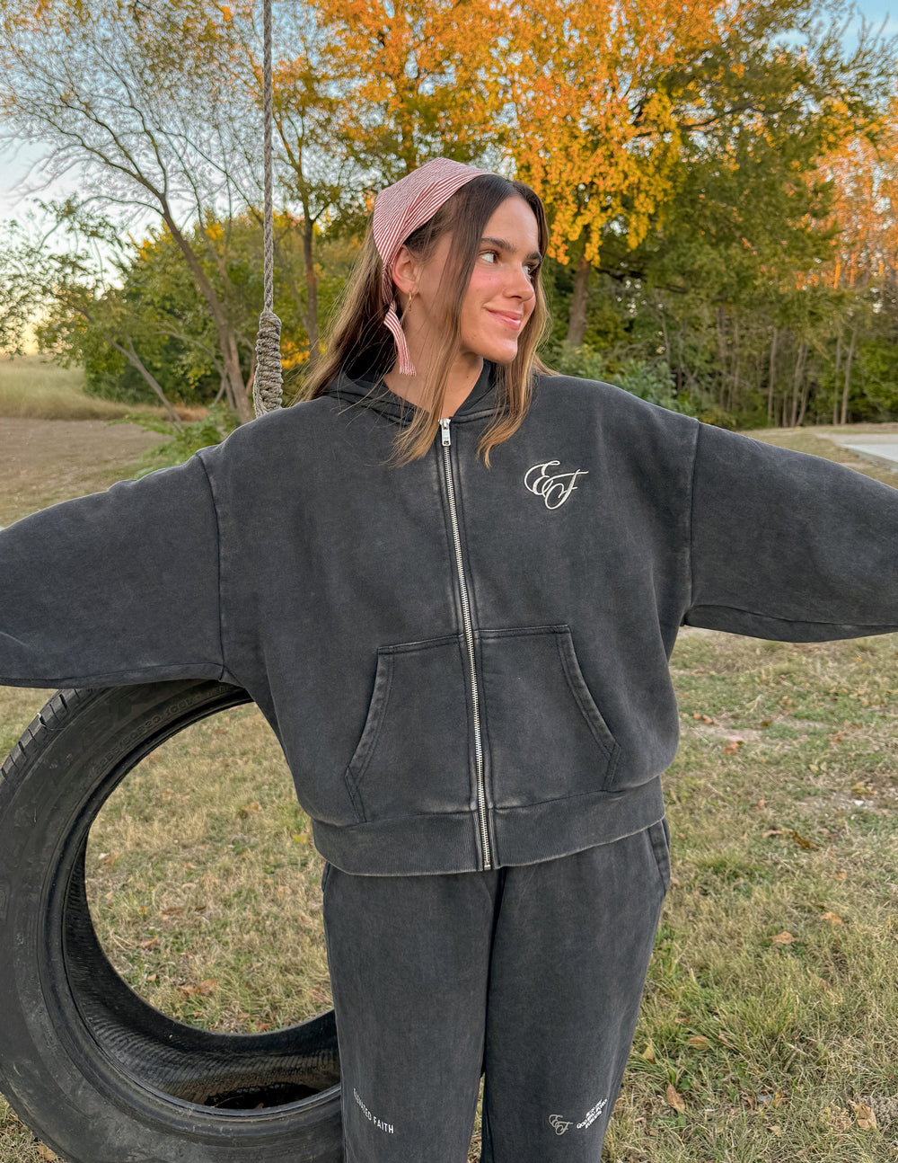 God of Miracles Black Full Zip Hoodie