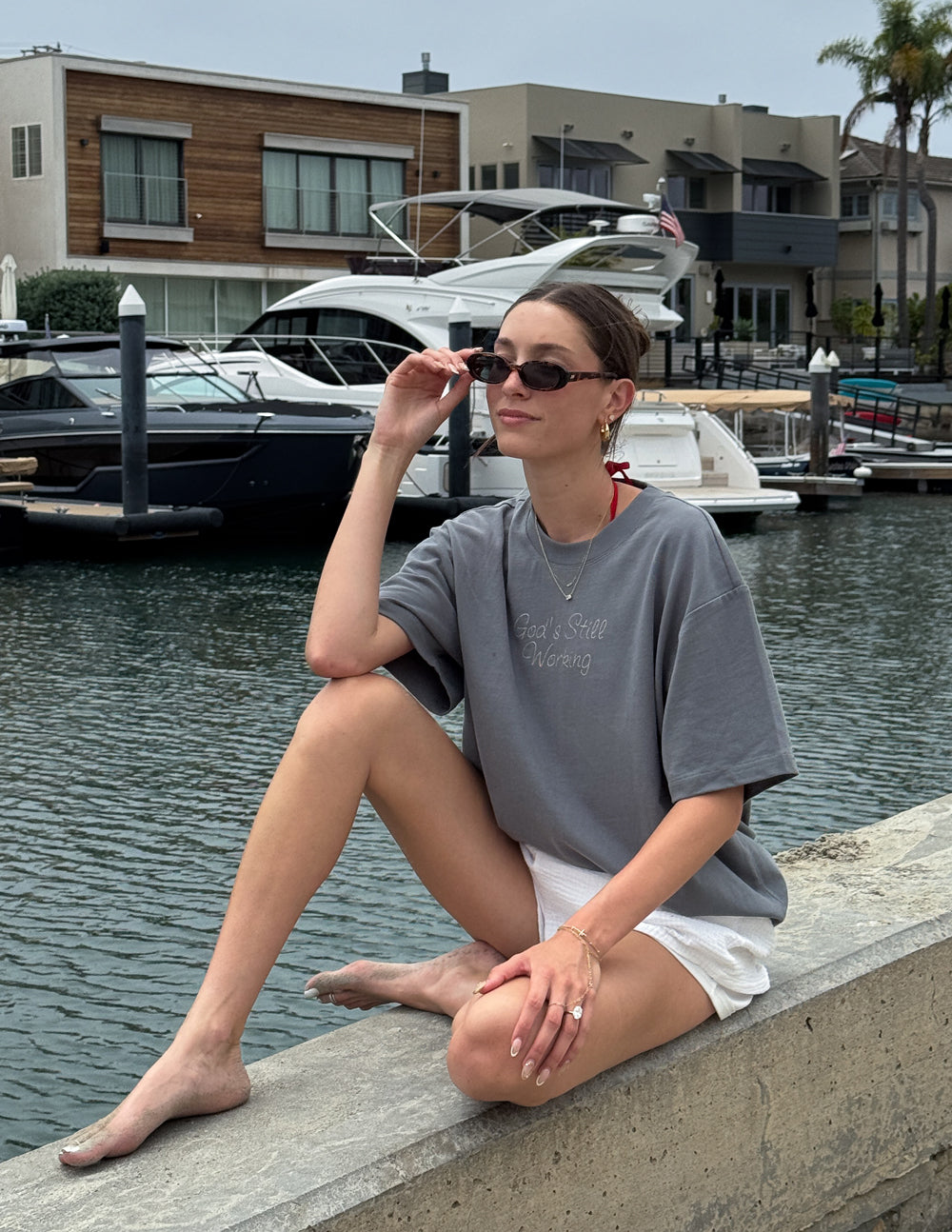 God’s Still Working Sedona Sage Oversized Tee