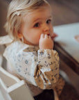 Smock Bib Scandi Floral Waterproof OEKO TEX Long Sleeve Bib