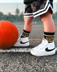 Slam Dunk Basketball Crew Grip Socks