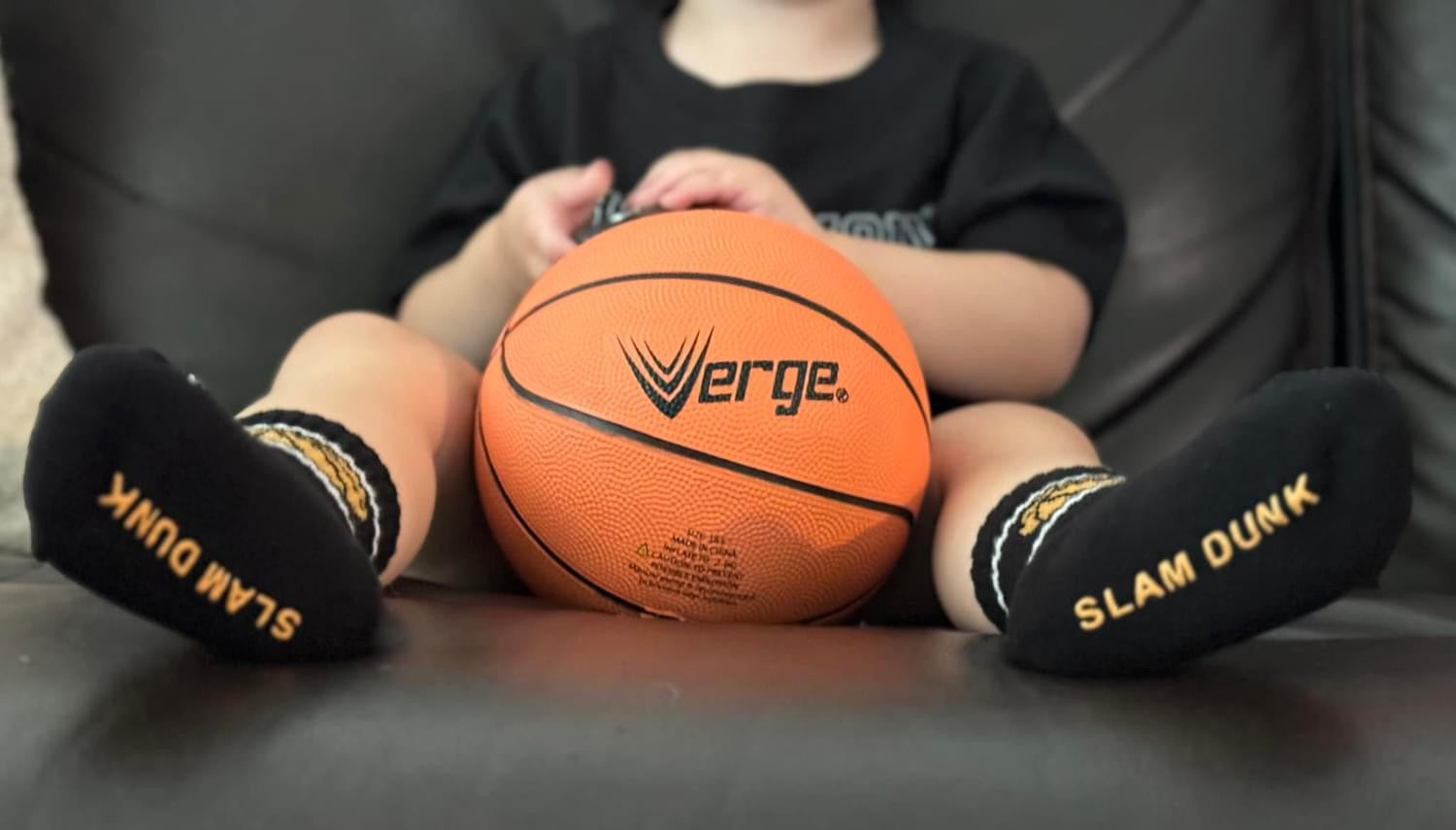Slam Dunk Basketball Crew Grip Socks