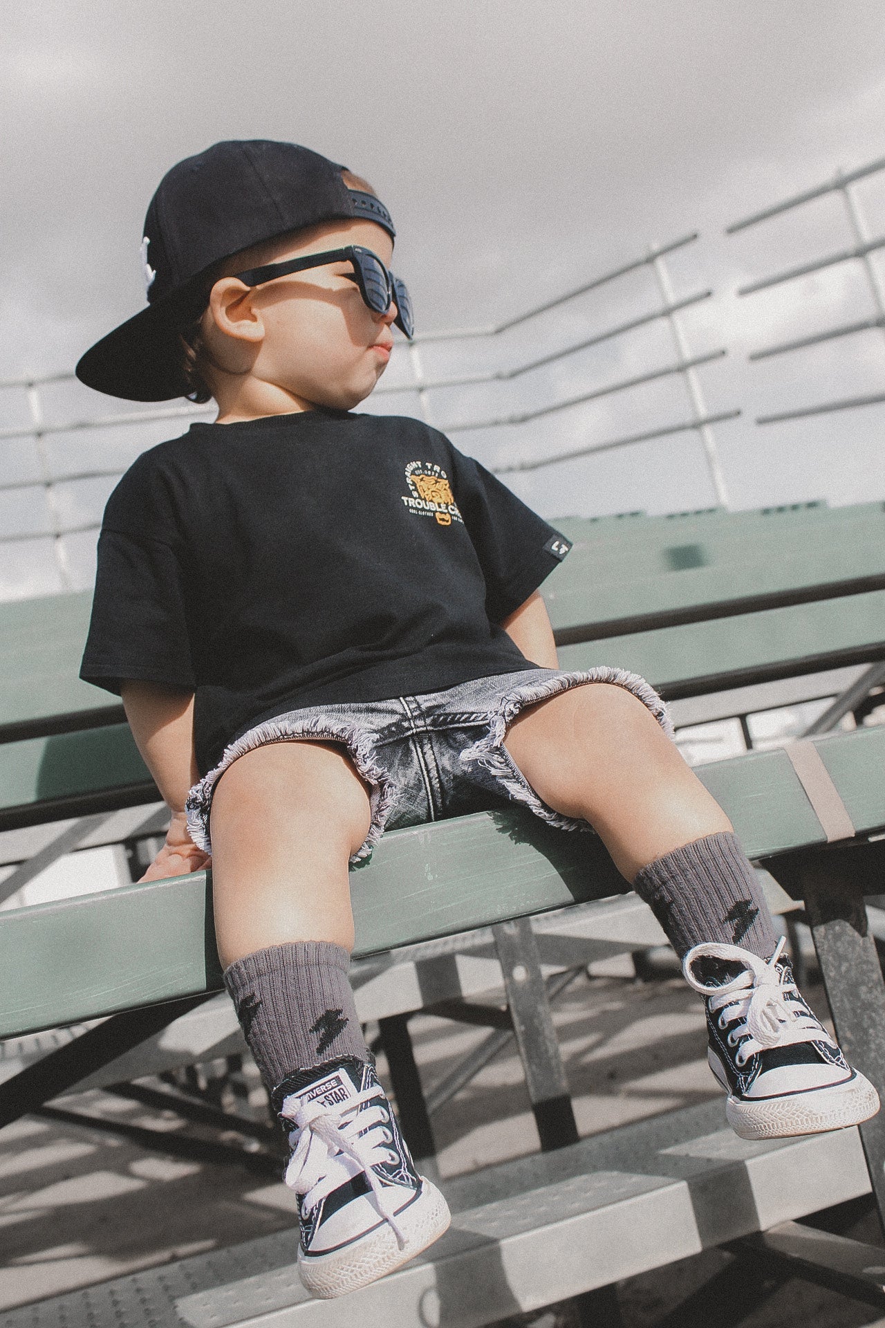 Storm Lightning Kids Socks | Baby Toddler &amp; Big Kids Grip Socks