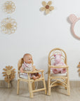 The Blooming Rattan Flower Stem – Handcrafted Boho Wall & Room Decor