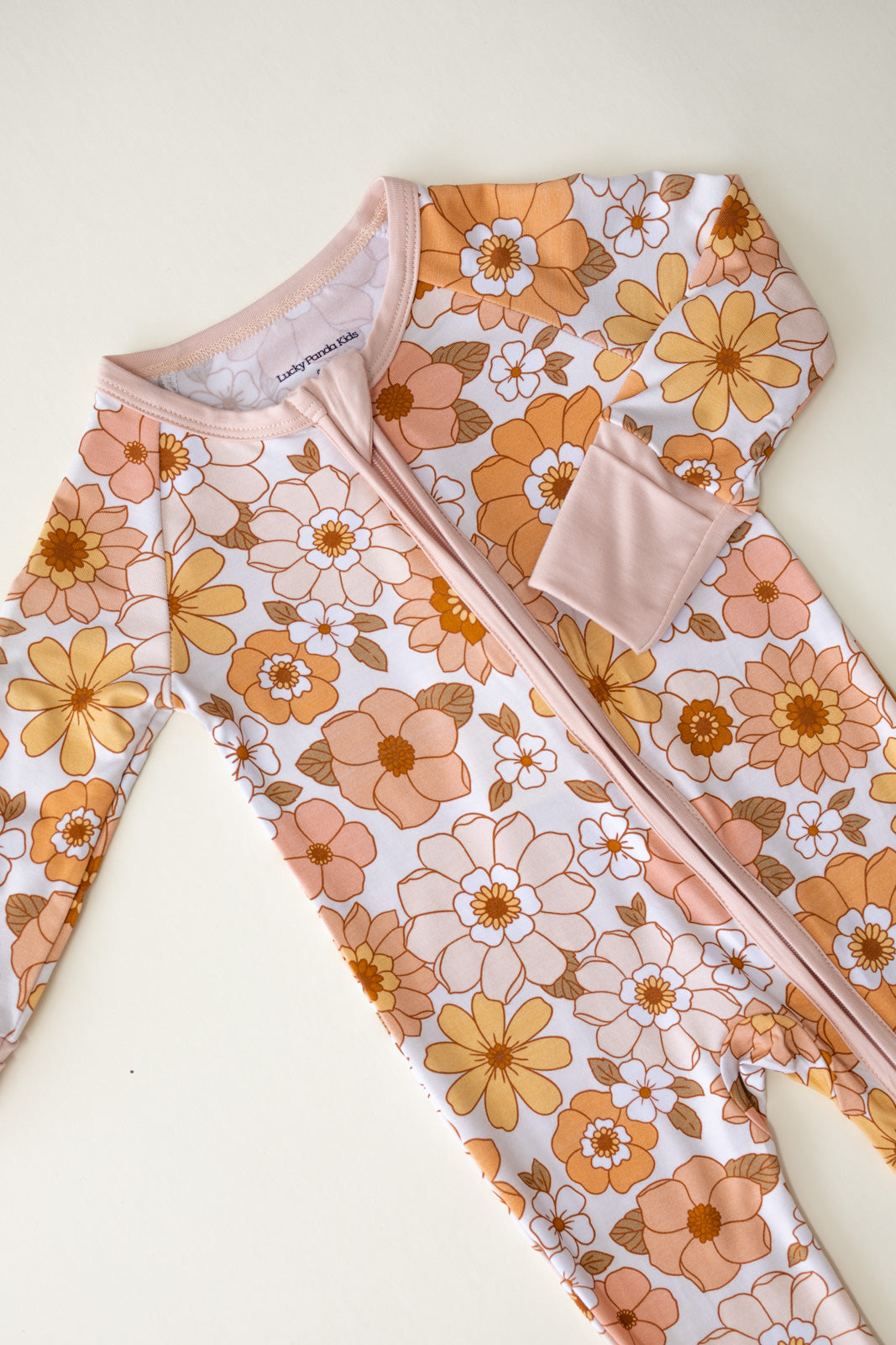 Sweet Blossom Bamboo Zip Romper Baby Sleeper