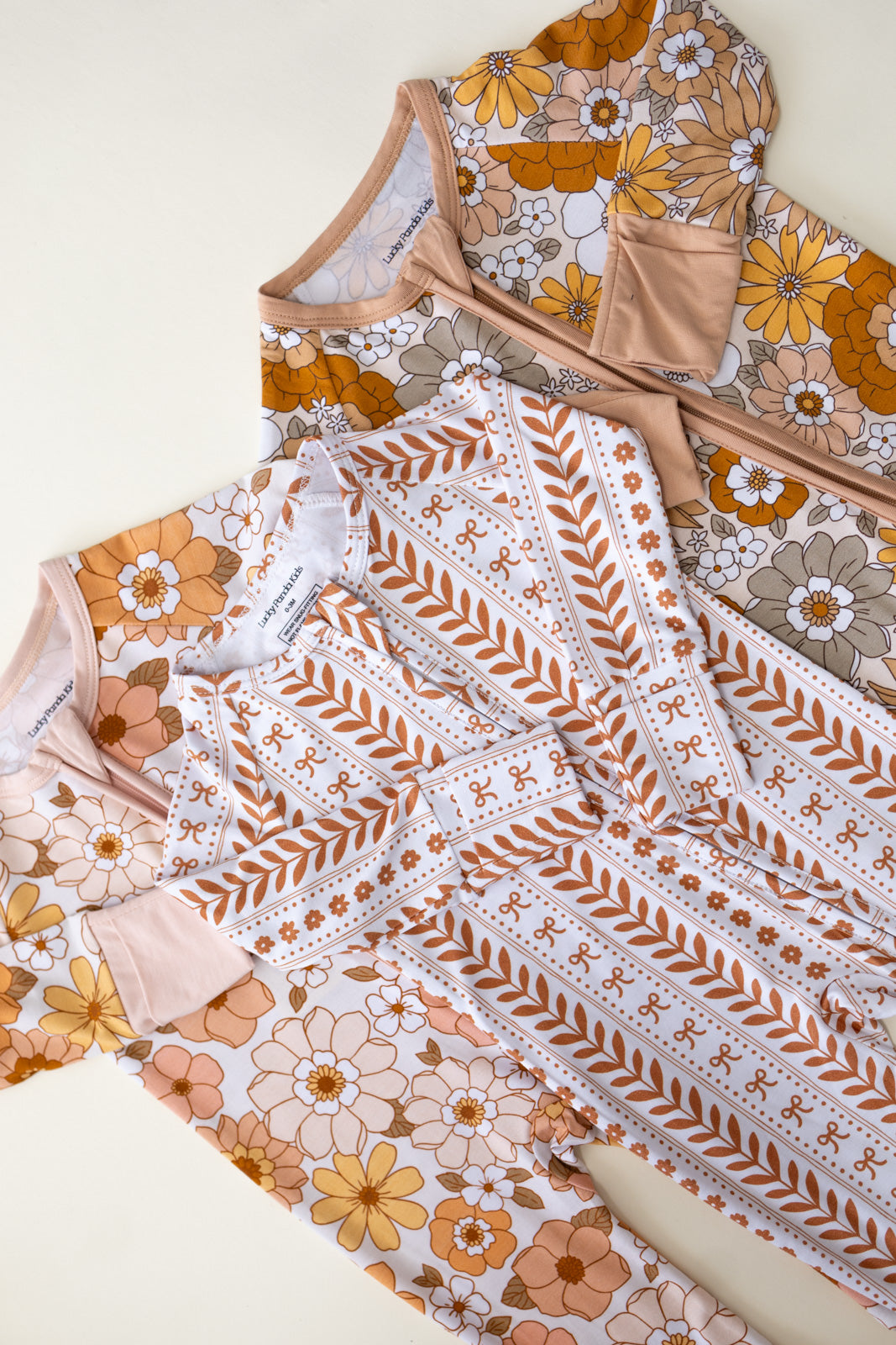 Sweet Blossom Bamboo Zip Romper Baby Sleeper