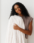 PATTERNED FAUX FUR THROW BLANKETS