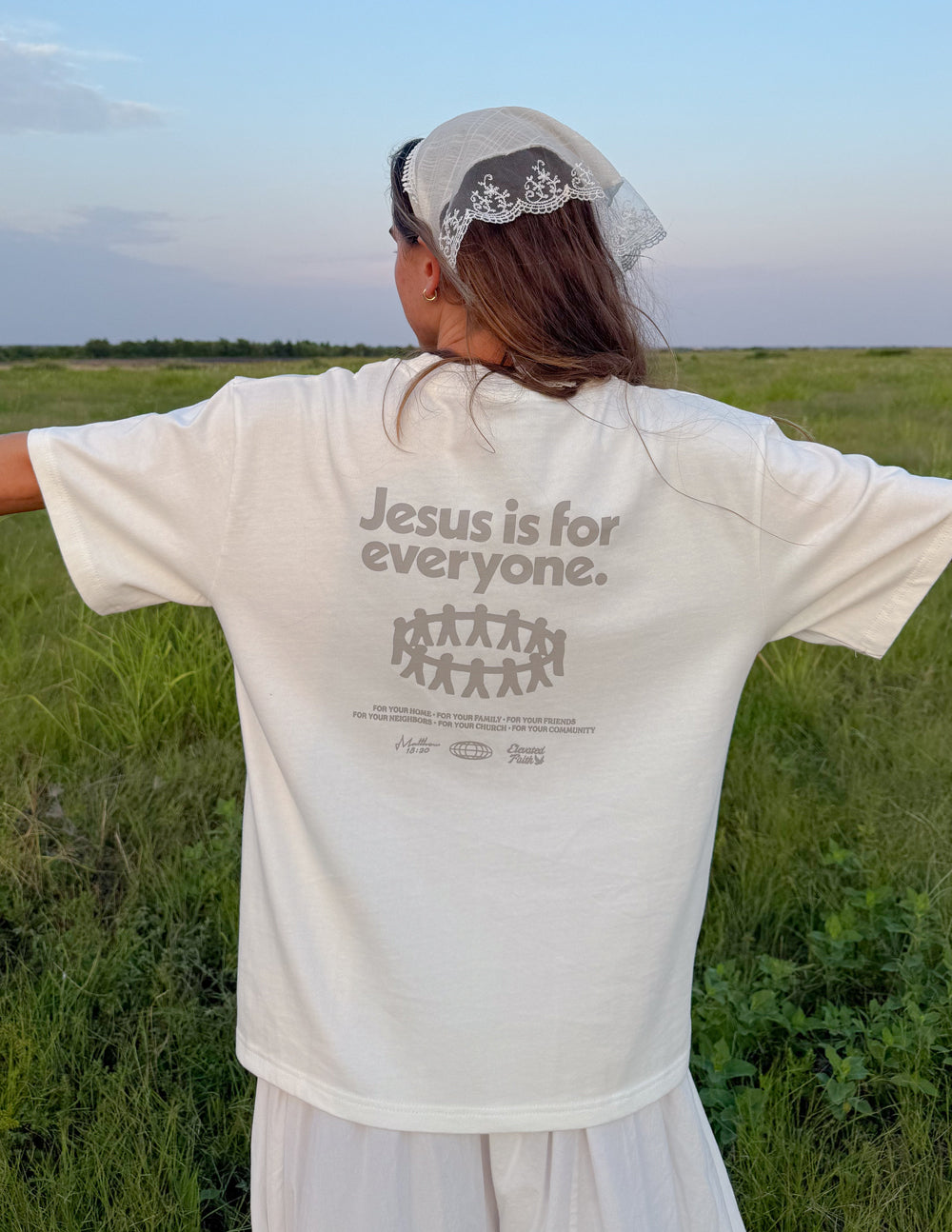 Jesus Is for Everyone White Sand Heavyweight T-Shirt