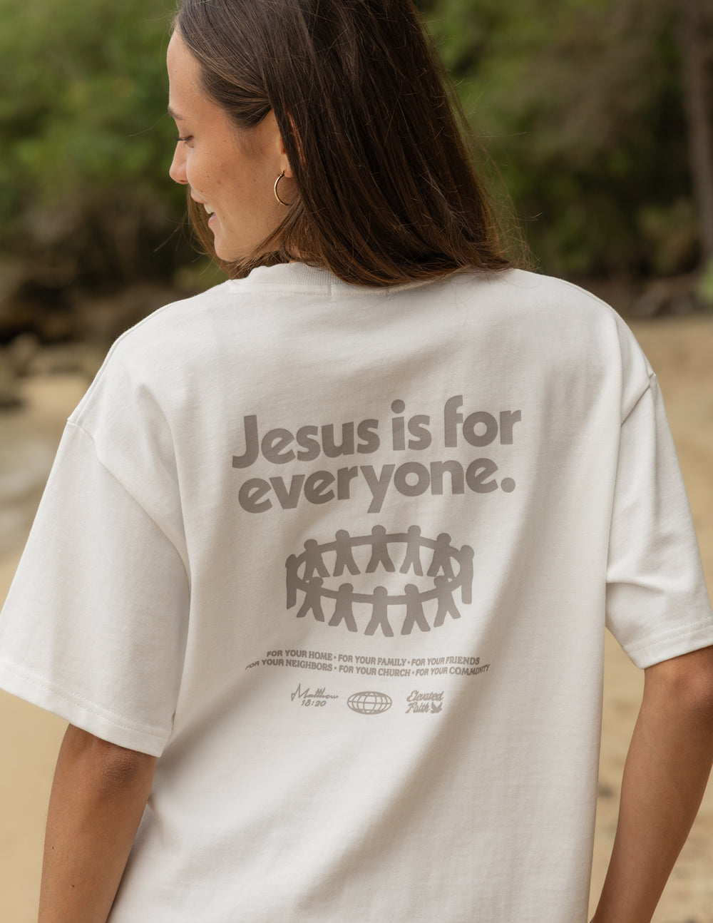 Jesus Is for Everyone White Sand Heavyweight T-Shirt
