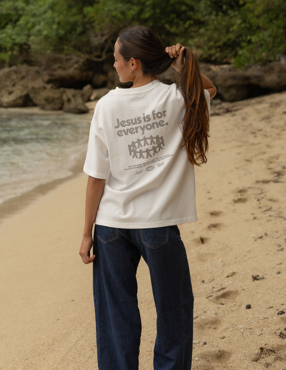Jesus Is for Everyone White Sand Heavyweight T-Shirt