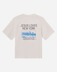 Jesus Loves New York Early Frost Heavyweight Tee