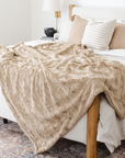 PATTERNED FAUX FUR THROW BLANKETS