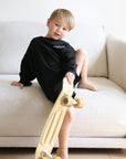 Kingdom Club Jet Black Kids’ Crewneck Sweatshirt