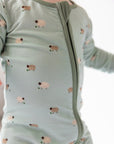 Lamb Bamboo Convertible Footed Onesie
