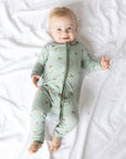Lamb Bamboo Convertible Footed Onesie