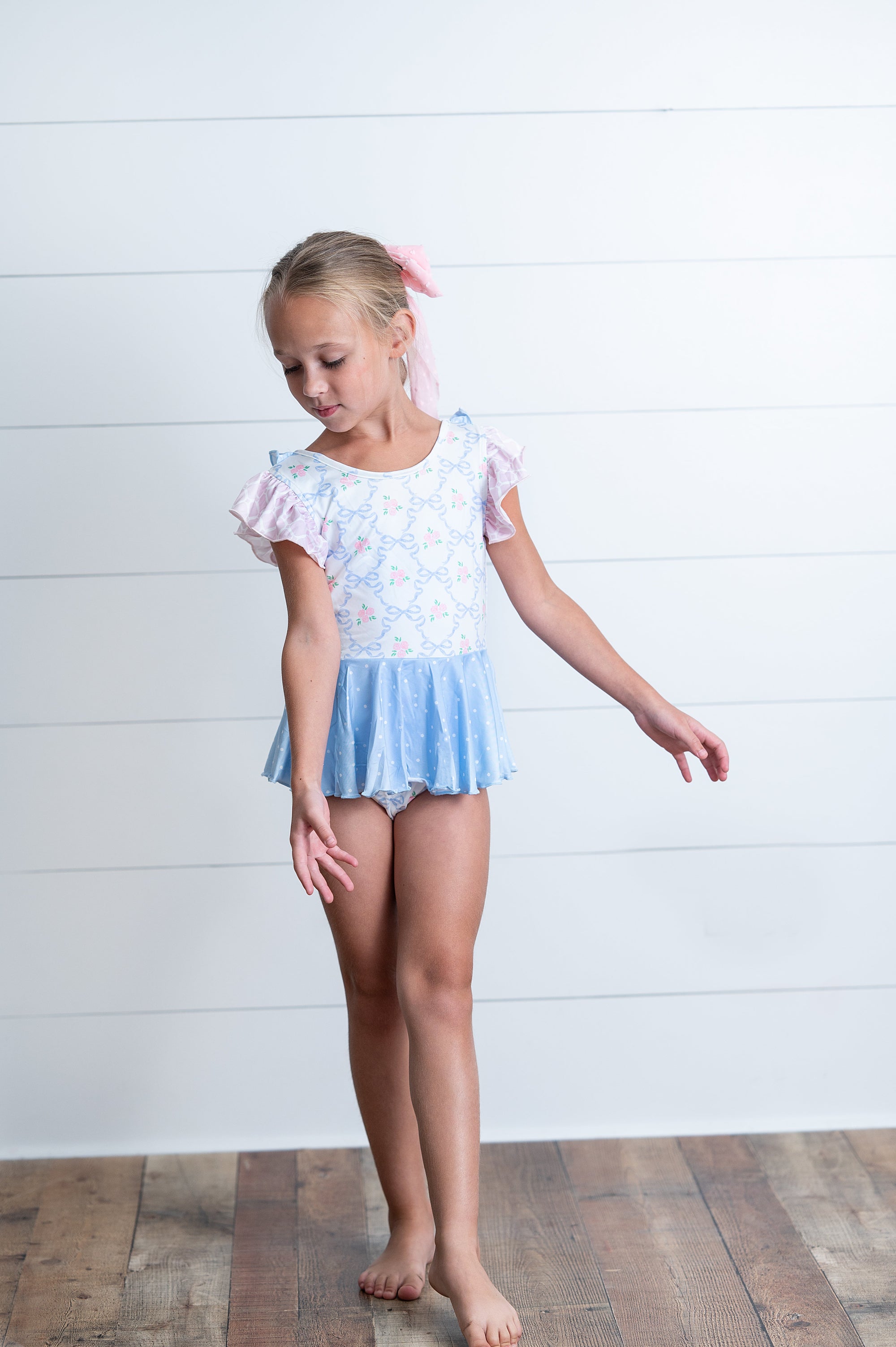 Pastel Floral Skirted Leotard | Girls Dance &amp; Ballet Leotard