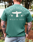 Free Spirit – Wild and Free Eagle Tee for Men | Graphic Shirt