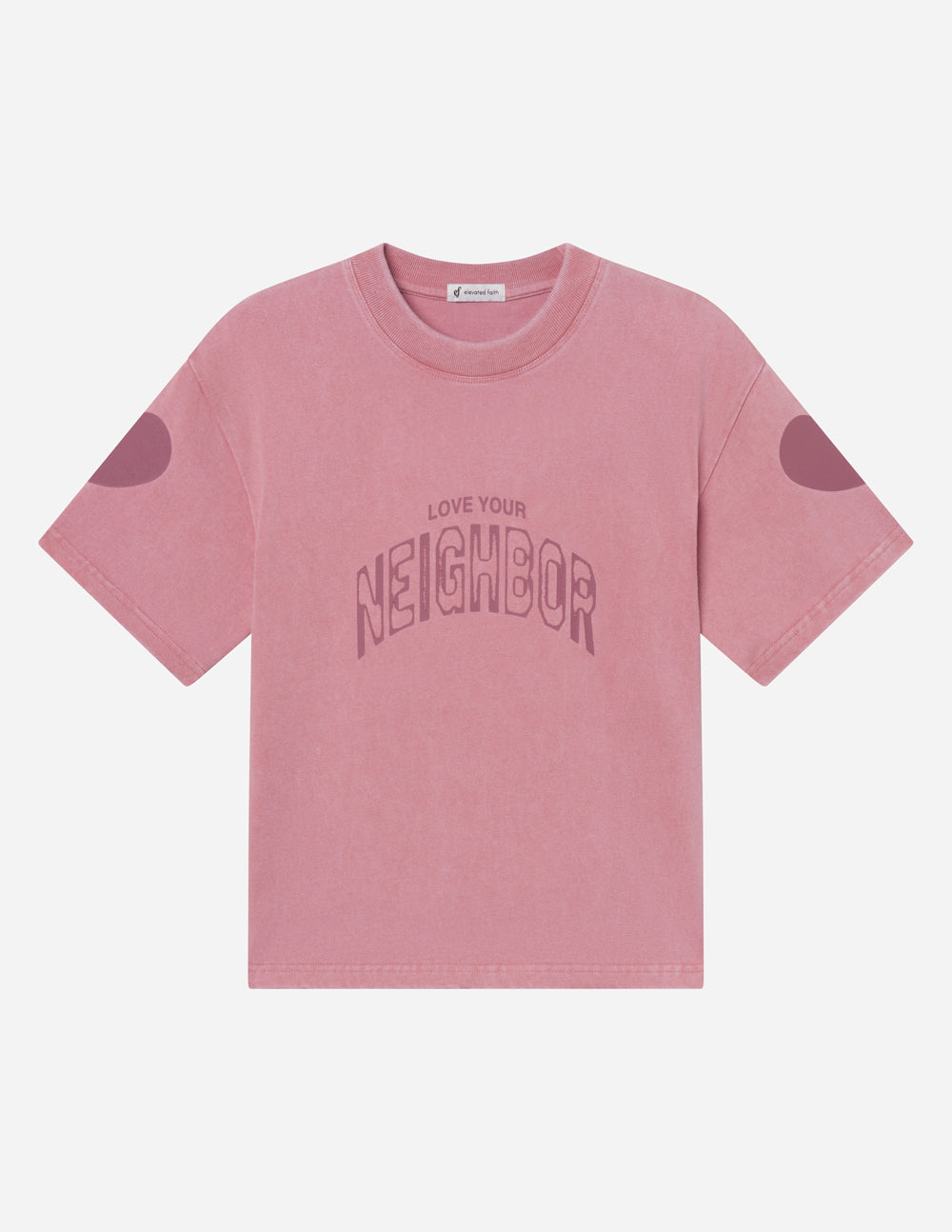 Love Your Neighbor Heavyweight Tee – Ash Rose