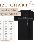 Lumiere Vive Adult Everyday Tee – Custom Printed Fit