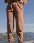 Made in the Image of God Brown Unisex Sweatpants | Faith Based Relaxed Fit Fleece Joggers
