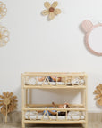 Sweet Bloom Rattan Flower Wall Art – Cute Boho Nursery & Girls Room Decor