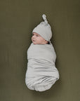 Olive Bamboo Stretch Crib Sheet