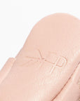 Newborn Blush Knotted Bow Baby Shoe