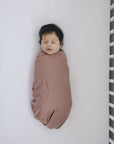 Dusty Rose Bamboo Stretch Swaddle