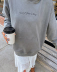 Not Sorry Jesus Is King Spire Grey Hoodie