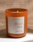 Pumpkin Spice Soy Candle - Orange Matte Jar - 15 oz