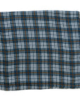 Navy Plaid Muslin Burp Cloth