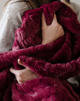 PATTERNED FAUX FUR THROW BLANKETS