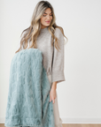 PATTERNED FAUX FUR THROW BLANKETS