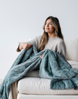 PATTERNED FAUX FUR THROW BLANKETS